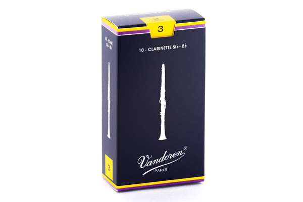 Vandoren 3 Strength Bb Clarinet Reeds