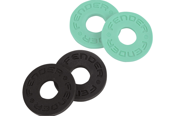 Fender® Strap Blocks, 4-Pack, Black (2) and Surf Green (2)