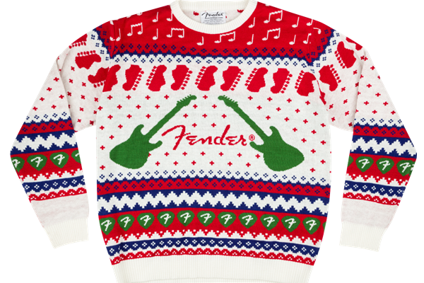 Fender® Ugly Christmas Sweater, Multi-Color, L