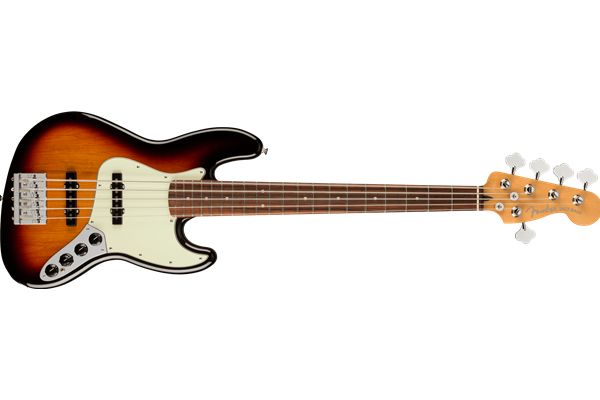 Player Plus Active Jazz Bass® V, Pau Ferro Fingerboard, 3-Tone Sunburst