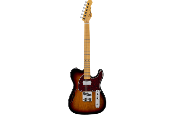 Tribute by G&L ASAT Classic Bluesboy Semi-hollow, 3-tone Sunburst