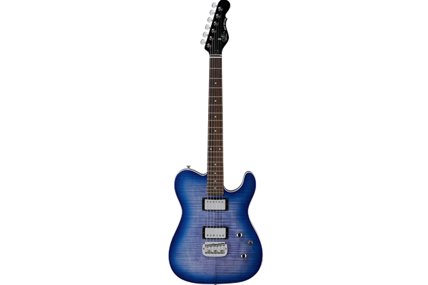 ASAT Deluxe Carved Top, Bright Blueburst