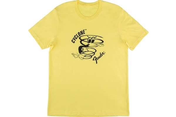 Fender Cyclone T-Shirt, Yellow, M