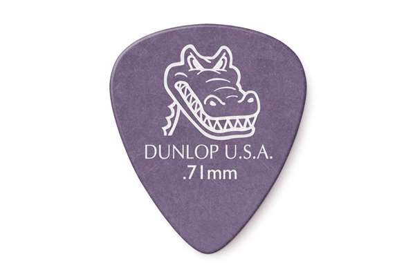 Dunlop 0.71mm Gator Grip Guitar Pick (12/bag)