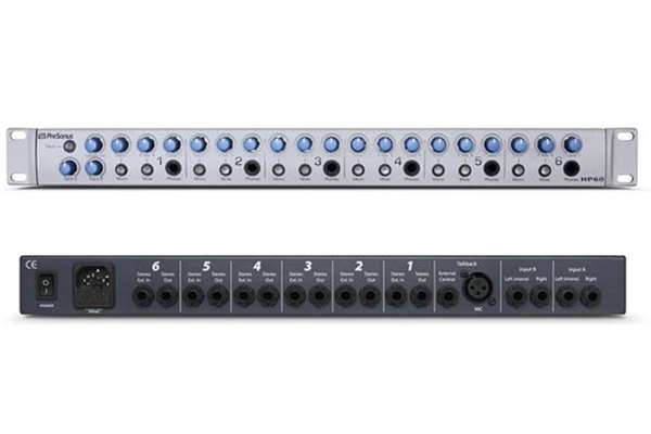 PreSonus® HP60 6-Channel Headphone Mixing System, Silver