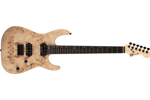 Pro-Mod DK24 HH HT E Mahogany with Poplar Burl, Ebony Fingerboard, Desert Sand