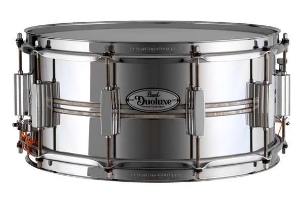 DuoLuxe Inlaid 14" x 6.5" Snare, Chrome / Brass