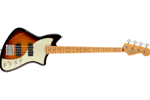 Player Plus Active Meteora® Bass, Maple Fingerboard, 3-Color Sunburst