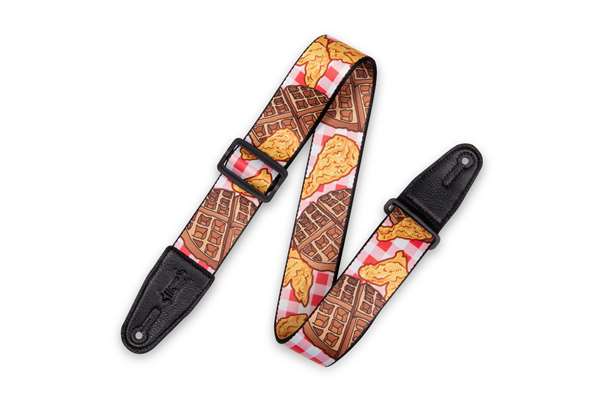 2" Wide Polyester Strap w/ Chicken & Waffles