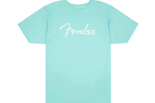 Fender® Spaghetti Logo T-Shirt, Daphne Blue, S