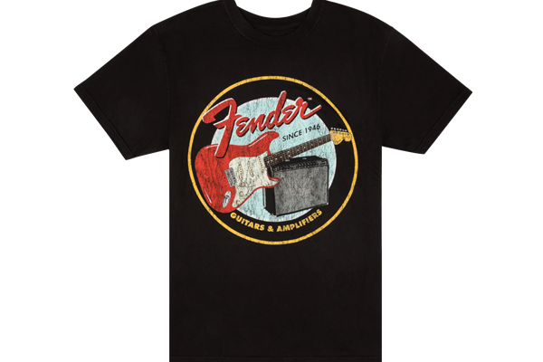 Fender® 1946 Guitars & Amplifiers T-Shirt, Vintage Black, M