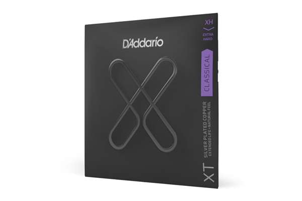 D'Addario XT Classical Guitar Strings, Silver Plated Copper - X-Hard 29-47