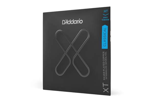 D'Addario XT Classical Guitar Strings, Silver Plated Copper - Hard 29-46