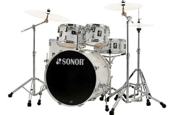 Sonor AQ1 Stage Drum Set, Piano White, Shells w/ Hardware