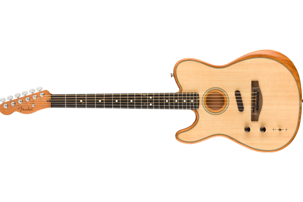 American Acoustasonic® Telecaster®, Left-Handed Ebony Fingerboard, Natural