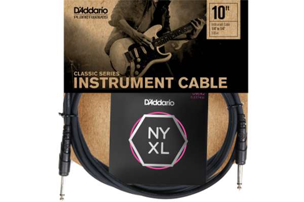 D'Addario Classic Series Cable with NYXL 9-42 Strings Pack