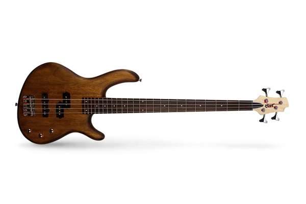 Action PJ Series Electric Bass, Open Pore Walnut