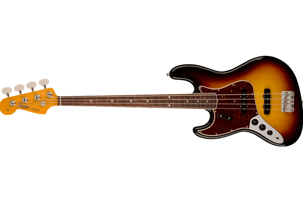 American Vintage II 1966 Jazz Bass® Left-Hand, Rosewood Fingerboard, 3-Color Sunburst