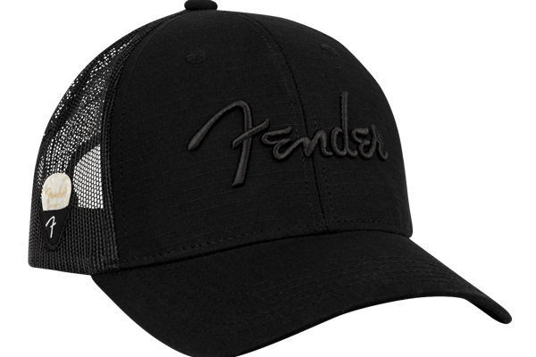 Fender® Snap Back Pick Holder Hat, Black