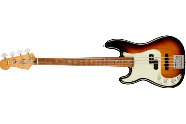 Player Plus Precision Bass®, Left-Hand, Pau Ferro Fingerboard, 3-Color Sunburst