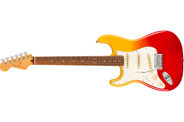 Player Plus Stratocaster®, Left-Hand, Pau Ferro Fingerboard, Tequila Sunrise