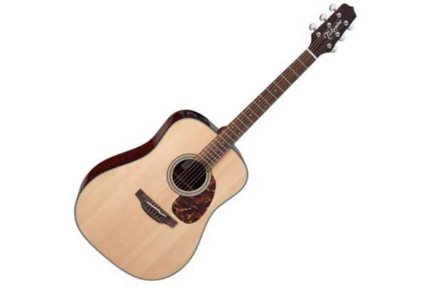 Takamine FT340BS Solid Spruce Dreadnought Acoustic / Electric Guitar With Case, Gloss Natural