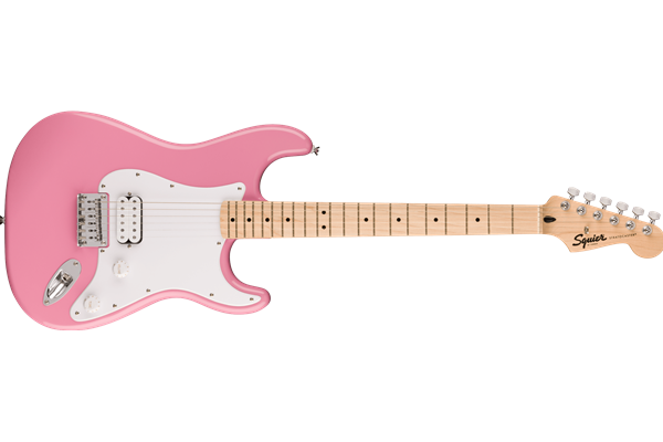 Squier Sonic® Stratocaster® HT H, Maple Fingerboard, White Pickguard, Flash Pink