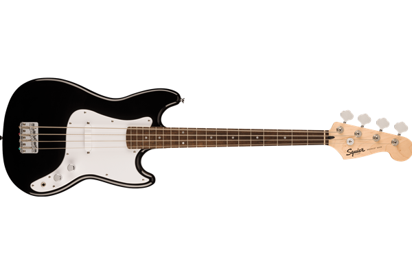 Squier Sonic® Bronco™ Bass, Laurel Fingerboard, White Pickguard, Black