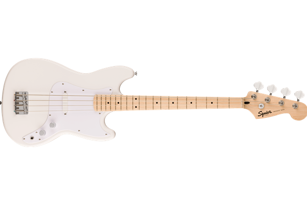 Squier Sonic® Bronco™ Bass, Maple Fingerboard, White Pickguard, Arctic White
