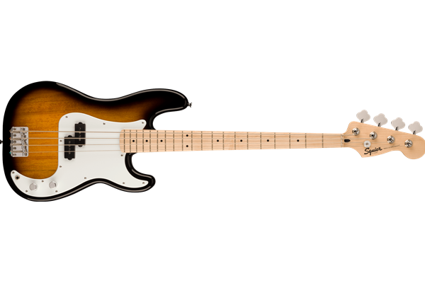 Squier Sonic® Precision Bass®, Maple Fingerboard, White Pickguard, 2-Color Sunburst