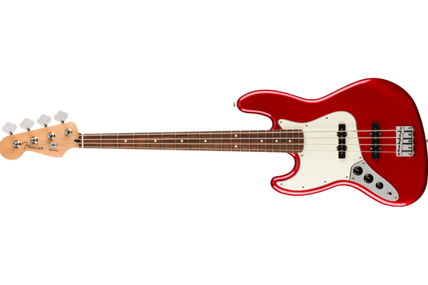 Player Jazz Bass® Left-Handed, Pau Ferro Fingerboard, Candy Apple Red